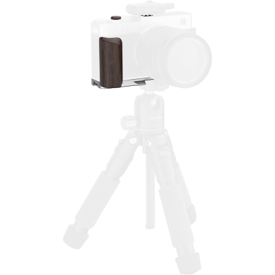 Avatar Shop|SmallRig 6236 L-Shaped Mount Plate with Wooden Handle for FUJIFILM X-E5 (Ebony, Silver)|SmallRig