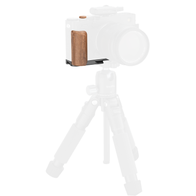 Avatar Shop|SmallRig 5985 L-Shaped Mount Plate with Wooden Handle for FUJIFILM X-E5 (Rosewood, Black)|SmallRig