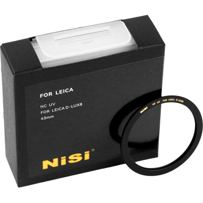 Avatar Shop|NiSi Filter NC UV pentru Leica D-LUX 8, Filtru UV, Structura Alama, Anodizare Neagra, Nano-Coating, Transmisie Lumina 99.2%|NISI