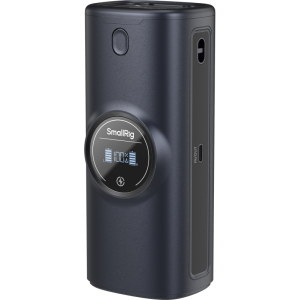 SmallRig 5108 Husa Incarcator cu Baterie Externa, Canon LP-E6P/LP-E6NH, 13600mAh, USB-C 36W, 2 Sloturi Baterii