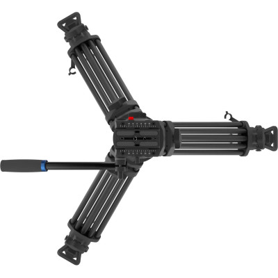 Sirui SH-25 Trepied Video cu Cap Fluid, Bol 75 mm, Inaltime 190 cm, Sarcina 10 kg, Picioare Aluminiu, Placute Manfrotto