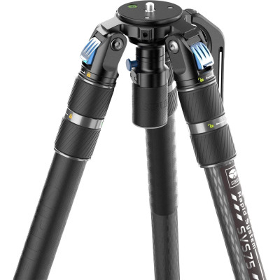 Sirui SVS75 Rapid Trepied Video din Fibra de Carbon, Bol 75 mm, Inaltime 155 cm, Sarcina 25 kg, Ajustare One-Step