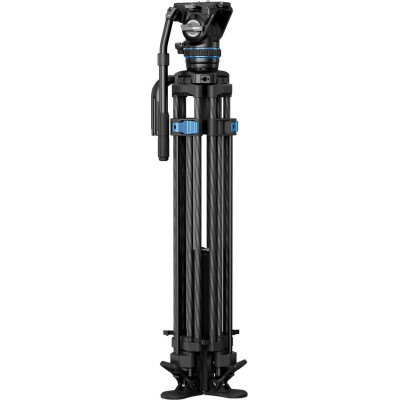 Sirui SQ75+S5 Trepied Video Rapid Twin-Leg din Carbon, Bol 75 mm, Inaltime 178 cm, Sarcina 5 kg, Reglaj One-Step