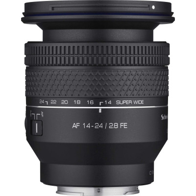 obiectiv samyang 14-24mm f2.8 fe filet filtru 77 mm design compact schneider-kreuznach