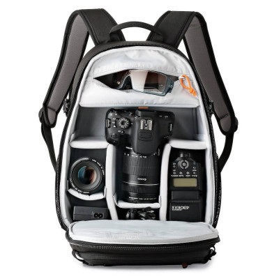 Lowepro Tahoe BP 150 Rucsac Foto, Volum 11L, Compartiment Tableta, Panou UltraFlex, Rezistent la Apa, Negru