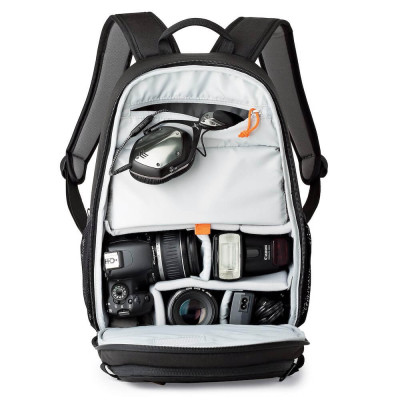 Lowepro Tahoe BP 150 Rucsac Foto, Volum 11L, Compartiment Tableta, Panou UltraFlex, Rezistent la Apa, Negru