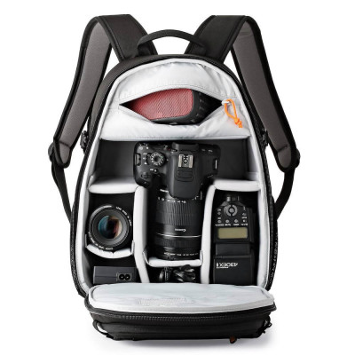 Lowepro Tahoe BP 150 Rucsac Foto, Volum 11L, Compartiment Tableta, Panou UltraFlex, Rezistent la Apa, Negru