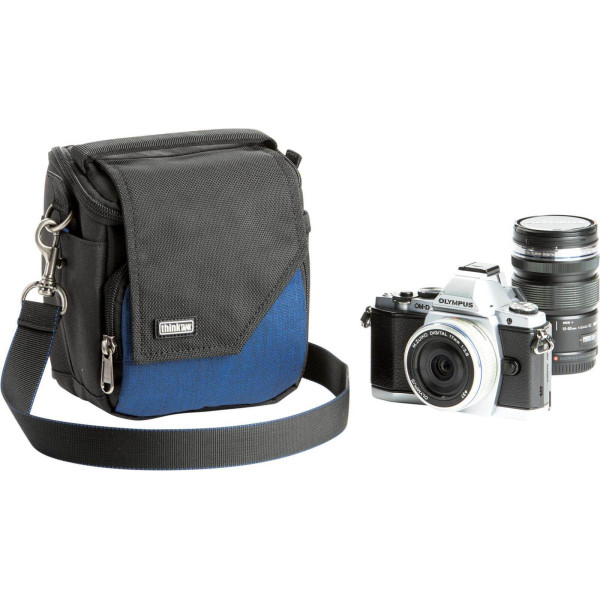 Think Tank Mirrorless Mover 10 Geanta Foto pentru Mirrorless si Super Zoom, Fermoare YKK, Husa Ploaie inclusa, Albastru