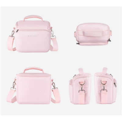 K&F Concept Urban Wander 05 Geanta Foto de Umar 5L, Sling Bag Crossbody, Protectie Anti-Soc, Fermoare YKK, Roz