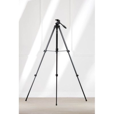 Velbon EX-330 Trepied Foto-Video din Aluminiu, Inaltime 145.5 cm, Sarcina 2 kg, Cap Panoramic 2-Way