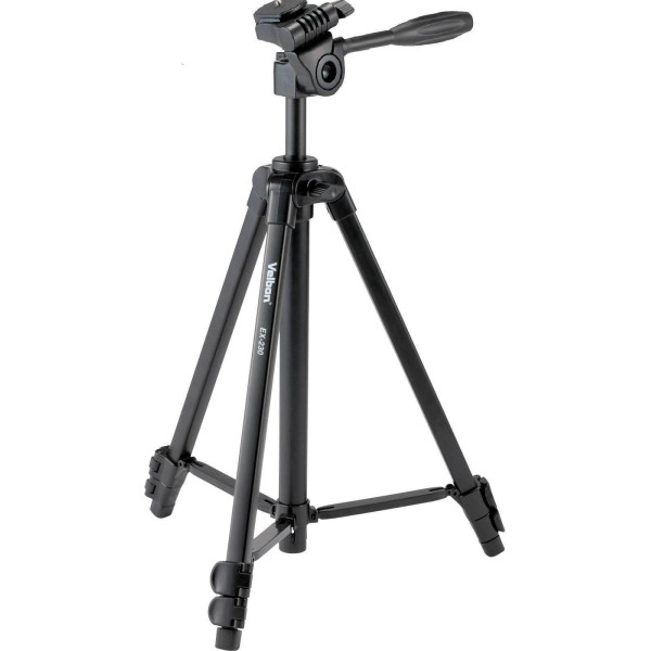 Velbon EX-230II Trepied Foto cu Suport Smartphone, Aluminiu, Inaltime 123 cm, Cap 3-Way, Placuta Quick Release