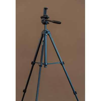 Velbon EX-230II Trepied Foto cu Suport Smartphone, Aluminiu, Inaltime 123 cm, Cap 3-Way, Placuta Quick Release