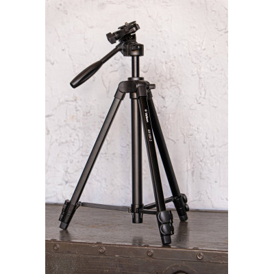 Velbon EX-230II Trepied Foto cu Suport Smartphone, Aluminiu, Inaltime 123 cm, Cap 3-Way, Placuta Quick Release