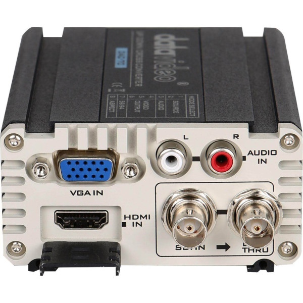 Convertor Datavideo DAC-70 Multi-Format Up/Down/Cross, VGA/HDMI/SDI catre HDMI/SDI, Scaler Video Full HD, Intrare Audio RCA