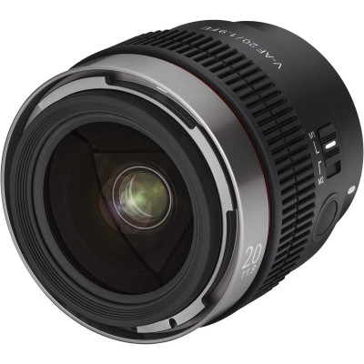 montura sony fe obiectiv video samyang v-af 20mm autofocus stm