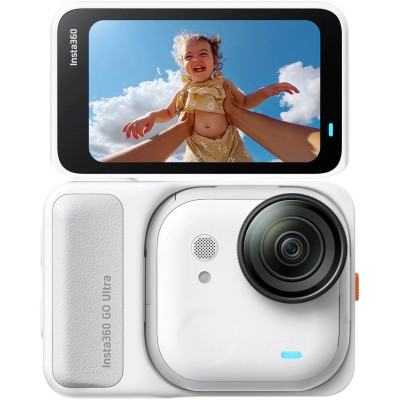 pachet complet camera actiune magnetica insta360 go ultra creator bundle white