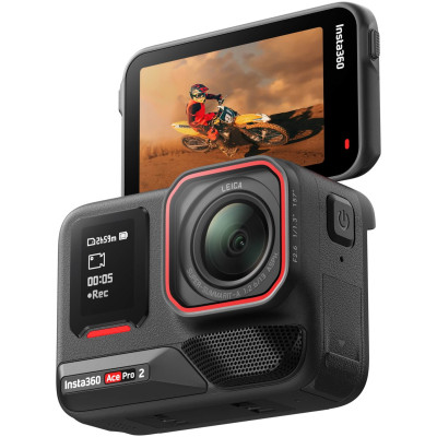 Avatar Shop|Insta360 Ace Pro 2 Dual Battery Camera Actiune 8K de 1/1.3", Video 4K/60fps HDR, Profil Leica, 2 Baterii 1800mAh, IP68|Insta360
