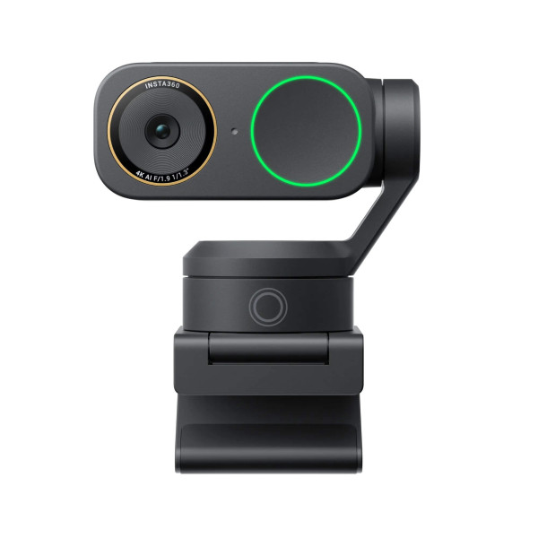 Insta360 Link 2 Pro Camera Web Profesionala 4K UHD, Senzor 1/1.3", Urmarire AI, Gimbal 2 Axe, Bokeh Natural, Stream Deck