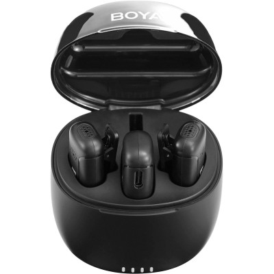 Avatar-Shop|Boya BY-WM3T2-D2 Lavaliere Wireless pentru iOS, Dual-Channel 2.4GHz, Port Lightning, Anulare Zgomot AI, Autonomie 7h|Boya