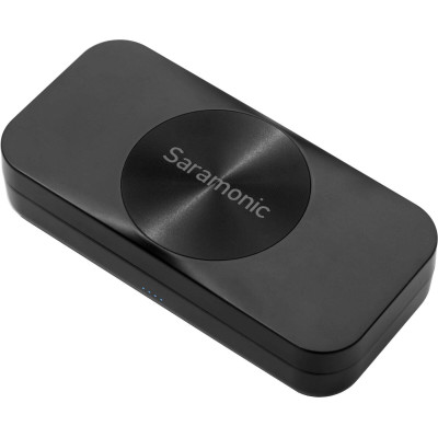 Saramonic BlinkMe U2 Sistem Lavaliere Wireless cu 2 Transmitatoare, Port USB-C si Lightning, Ecran Touchscreen, Carcasa 3000mAh
