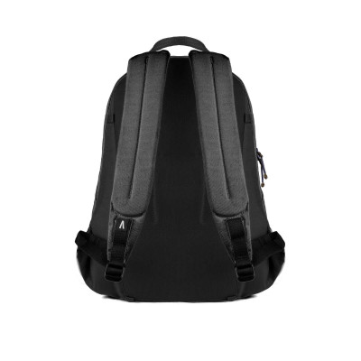 Boundary Rennen Classic Daypack Rucsac Laptop 22 l, Compartiment 16-17", Impermeabil YKK, Negru
