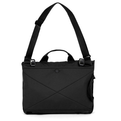 Geanta Umar Boundary Rennen Messenger/Tote Bag Black, Compartiment Laptop 14", Material Reciclat RE-3, YKK WR, 10L