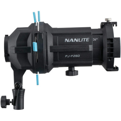Avatar-Shop|Kit Lampa Nanlite Forza 60CR RGBLAC cu Proiector PJ-FMM, Lentile 19/36 Grade, DMX CRMX Wireless, 4 Sabloane Gobo|Nanlite