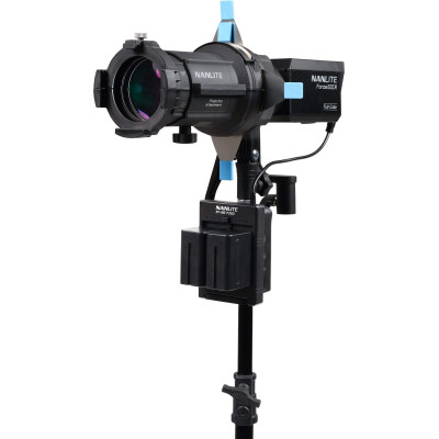 Avatar-Shop|Kit Lampa Nanlite Forza 60CR RGBLAC cu Proiector PJ-FMM, Lentile 19/36 Grade, DMX CRMX Wireless, 4 Sabloane Gobo|Nanlite