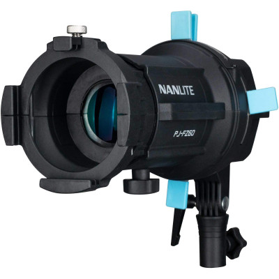 Avatar-Shop|Kit Lampa Nanlite Forza 60CR RGBLAC cu Proiector PJ-FMM, Lentile 19/36 Grade, DMX CRMX Wireless, 4 Sabloane Gobo|Nanlite