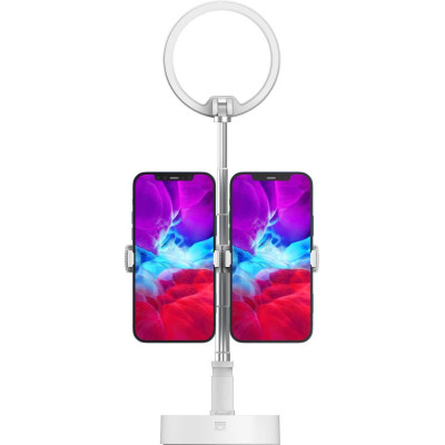 SmallRig 3242 L10 Lampa LED Pliabila cu Trepied pentru Smartphone, 3600mAh, Cleme Duble...