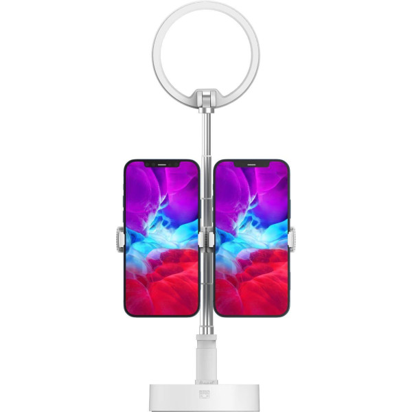 SmallRig 3242 L10 Lampa LED Pliabila cu Trepied pentru Smartphone, 3600mAh, Cleme Duble Telefon Tableta, Control Touch
