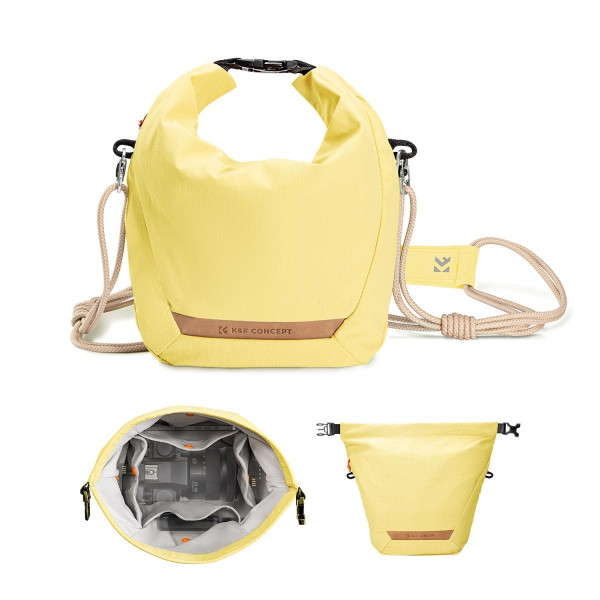K&F Sling Bag 5L Urban Wander 11 (Yellow), Geanta umar aparat foto