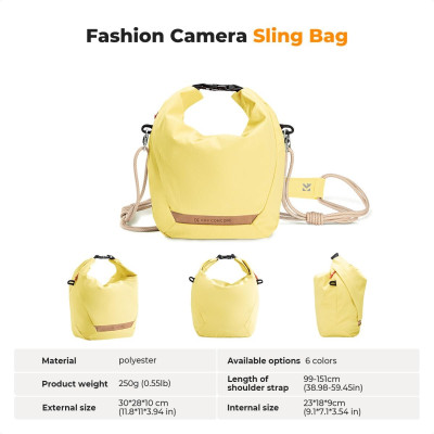 Avatar-Shop|K&F Sling Bag 5L Urban Wander 11 (Yellow), Geanta umar aparat foto|K&F Concept