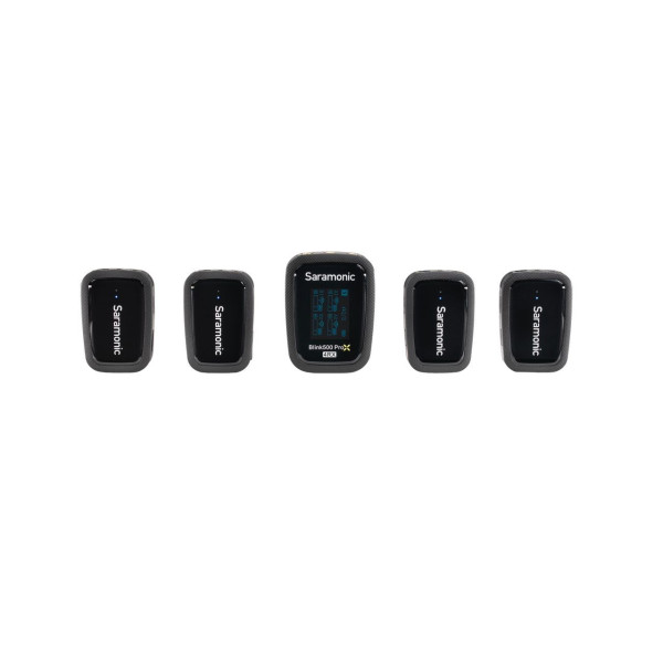 Saramonic Blink500 ProX B8 Sistem Microfon Lavaliera Wireless, 4 Canale, Inregistrare 14 Ore, IP66, Raza 280m, 20Hz-20kHz