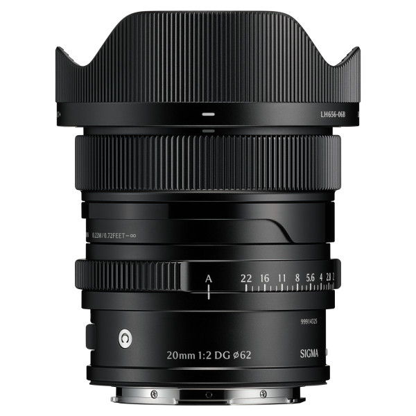 Sigma 20mm F2 DG DN Contemporary Obiectiv Full Frame Mirrorless, Autofocus STM, Diafragma 9 Lamele, Filtru 62mm, L-Mount