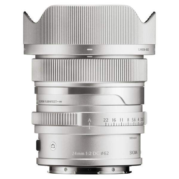 Sigma 24mm F2 DG DN Contemporary Obiectiv Mirrorless Full Frame, Sistem focalizare intern, Argintiu, Montura L-Mount