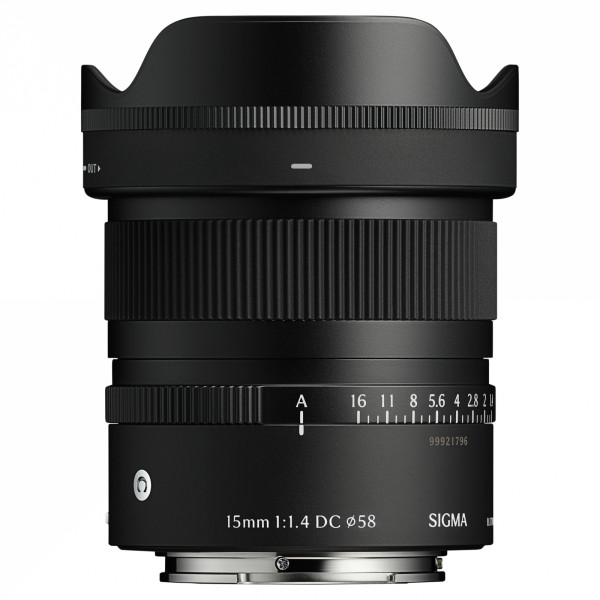 Sigma 15mm F1.4 DC Contemporary Obiectiv Mirrorless Superangular APS-C, Diafragma F1.4, 13 elemente, Montura Sony E