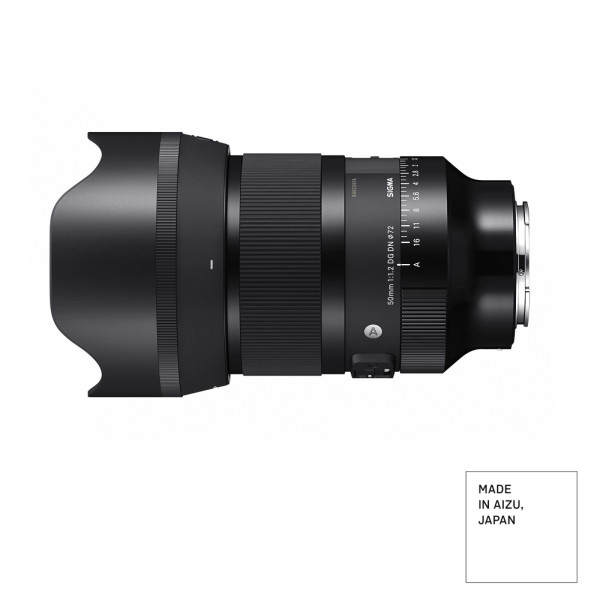 Sigma 50mm F1.2 DG DN Art Obiectiv Foto, Format Full Frame, Montura Sony E, Diafragma F1.2, 13 Lamele, AF Motor HLA Dual