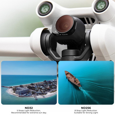 Avatar Shop|DJI Filtru ND Variabil ND32-ND512 pentru Mini 3 Pro/Mini 3, 5-9 Trepte Diafragma, 28 Straturi Nano-Coating, Greutate 0.7g|K&F Concept