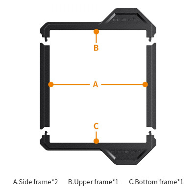 Avatar Shop|K&F Concept Suport Protectie Filtre Patrate 100x100mm, Set 2 Bucati, Compatibil Nano X Pro Series|K&F Concept