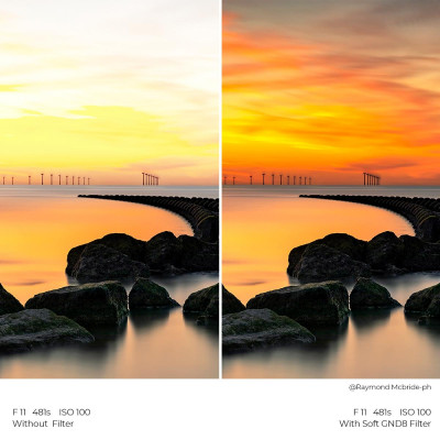 Avatar Shop|K&F 100x150x2mm Filtru Patrat GND8 Gradient Soft, Cu Rama de Protectie, 3 Stops, Sticla AGC, 28 Straturi Anti-Reflex|K&F Concept