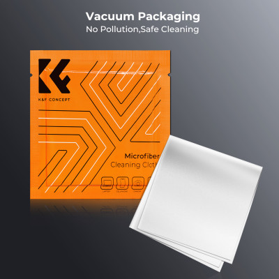 Avatar Shop|K&F 11 in 1 Kit Curatare, 10 Lavete Microfibra Alba 10x10cm, Lichid Curatare 30ml|K&F Concept