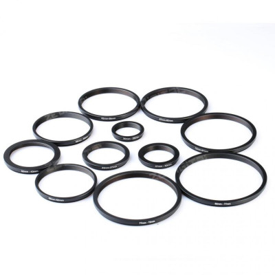 Avatar Shop|K&F Set Inele Adaptoare Step Down 11 in 1, Metal, 30-26mm pana la 82-77mm, Compatibil Canon, Nikon, Sigma, Tamron|K&F Concept