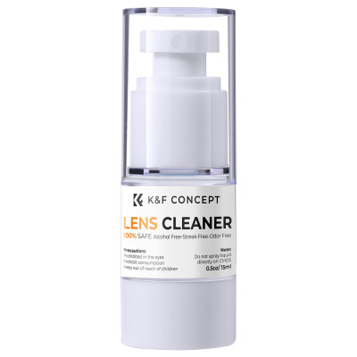 Avatar Shop|K&F Concept Solutie de Curatare Lentile 15ml, Nu este Inflamabila, Pentru Lentile cu Tratament, Binocluri, Camere, Ochelari|K&F Concept