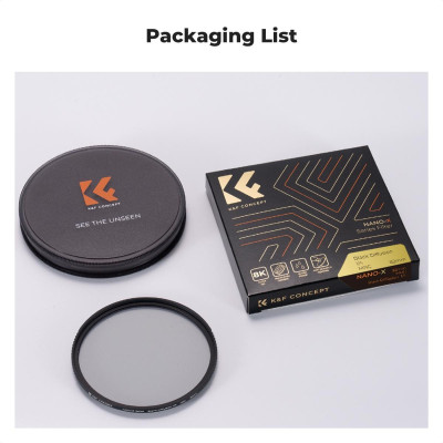 Avatar Shop|K&F Concept Filtru Black Mist 1/4 Nano-X, Diametru 37mm, Sticla Optica AGC, 28 Straturi Tratament, Rama Ultra-Subtire 3.3mm|K&F Concept