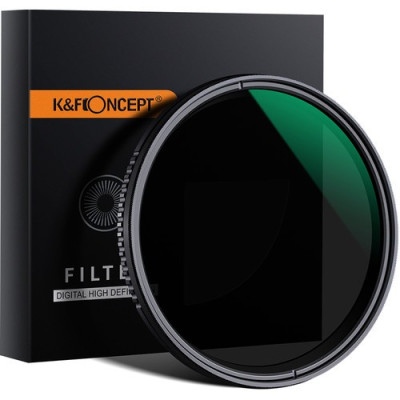 Avatar Shop|K&F MV36 Filtru ND Variabil 43mm, ND8-ND2000, 3-11 Stops, Sticla Optica Japoneza, Rezistent la Apa, Inel Aluminiu|K&F Concept