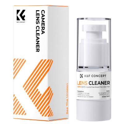 Avatar Shop|K&F Concept Solutie de Curatare Lentile 15ml, Nu este Inflamabila, Pentru Lentile cu Tratament, Binocluri, Camere, Ochelari|K&F Concept