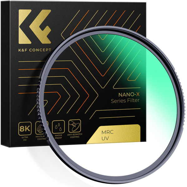 K&F 46mm XU06 Nano-X B270 MCUV Filtru, Sticla Optica Japoneza HD, 28 Straturi Multi-Coating, Transmisie 99.6%