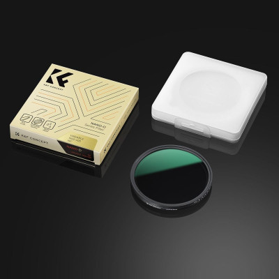 Avatar Shop|K&F Concept Filtru Variabil ND2-ND400 49mm, 1-9 Stop, Seria Nano-D, 24 Straturi Nano-coating, Sticla Optica HD AGC|K&F Concept