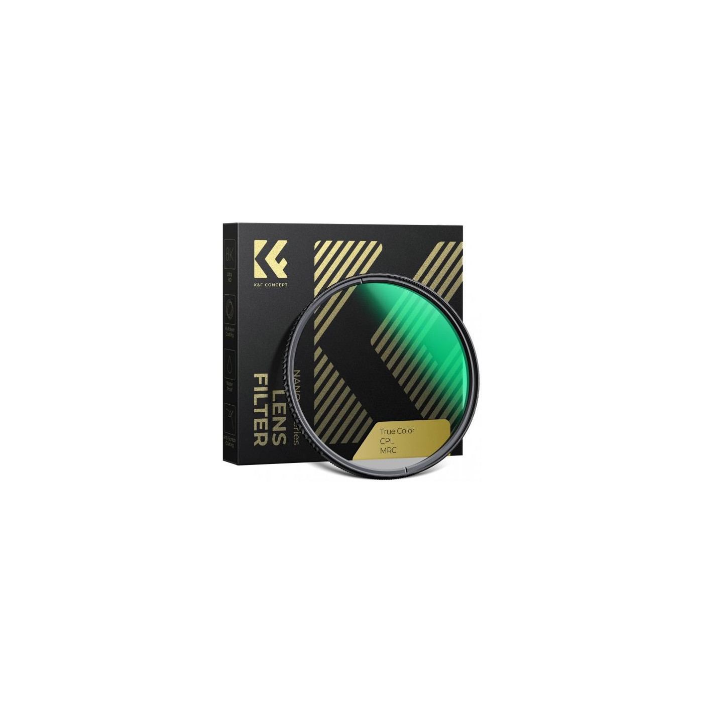 Avatar Shop|K&F Concept 52mm Filtru CPL Polarizare Circulara, Sticla Optica Japoneza AGC, Acoperire Nano 28 Straturi, Rama Aluminiu CNC|K&F Concept